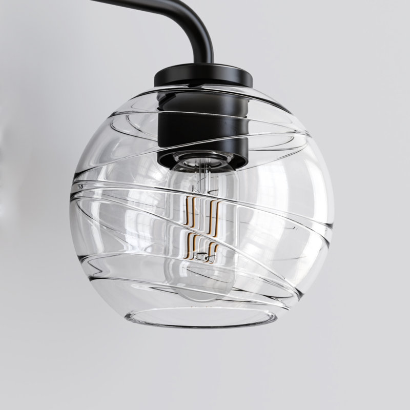 5.9 in. H x 5.9 in. W Glass Globe Candelabra Shade