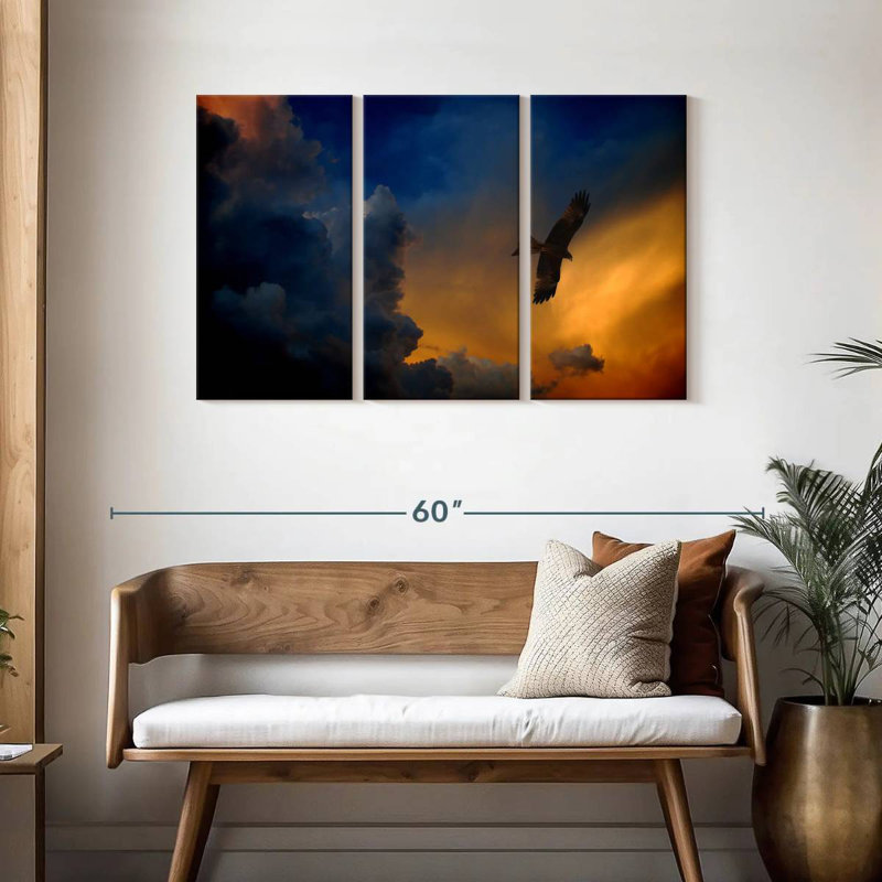 Twilight Flying Eagle, 28" H x 45" W