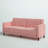 Perdue 81.5" Velvet Square Arm Convertible Sofa-1134429062
