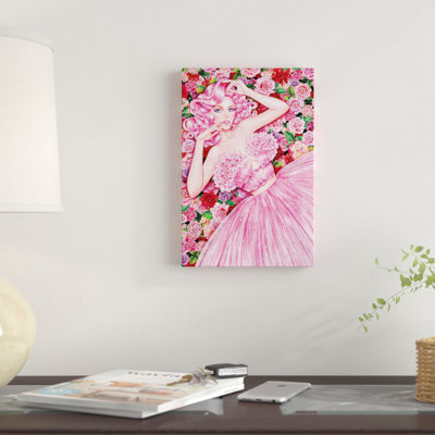 «Rose Girl» par Sunny Gu - impression sur toile tendue
