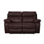 Causeuse inclinable en cuir véritable avec accoudoirs coussinés 64 po Mose-52896110
