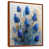 Toile avec cadre flottant brun sélectionné