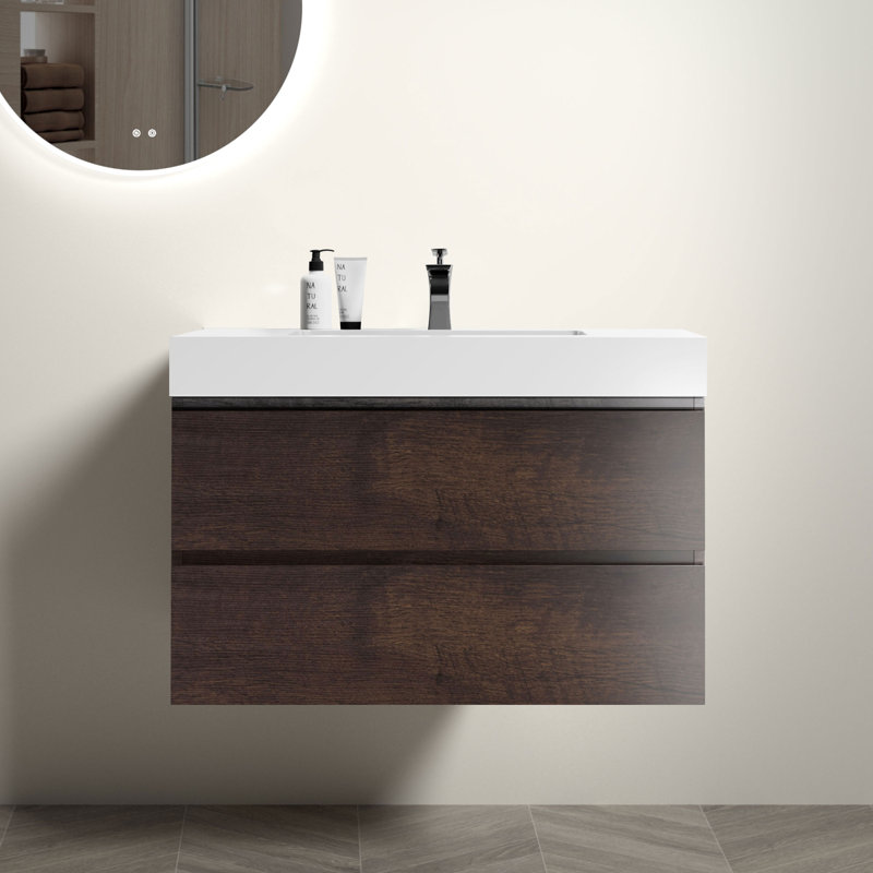 Meuble-lavabo mural avec lavabo Ulrich