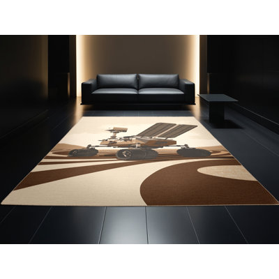 Tapis lavable à la machine pour véhicules et transport Mars Exploration Rover - beige