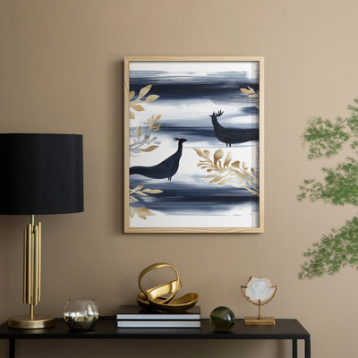 «Christmas Holiday Art CCLV III», reproduction encadrée - bois massif