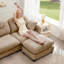 Canapé en chenille 74 "avec repose-pieds Cloud-378645625