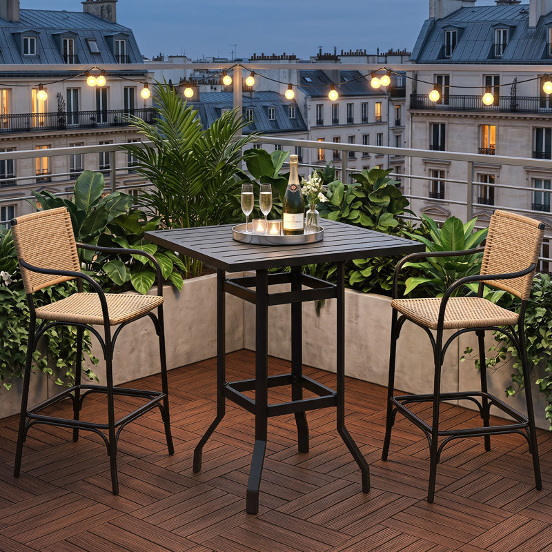 Table de bar carrée 32 po