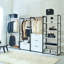 Metal Frame Closet - Deep Storage Options, & , Water Heat , Stain Scratch Protected, E0 Board Walk In With White, Extra Capacity,