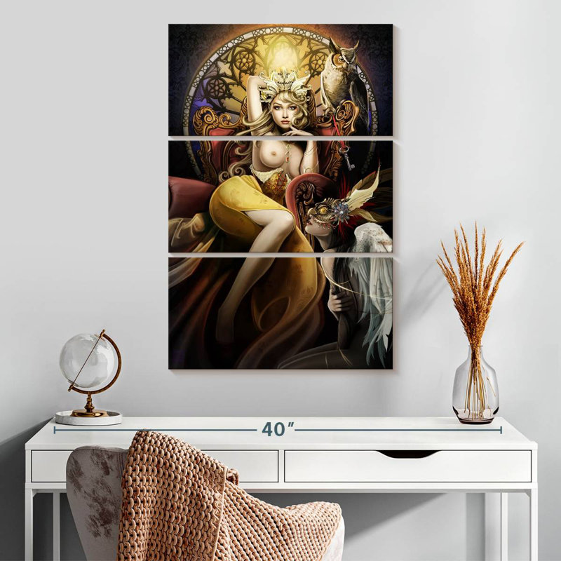 Leisha Fettered Queen Topless, H 32 po x l 20 po