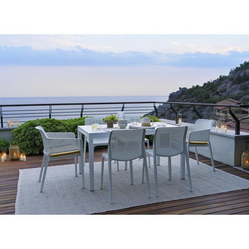 Rio Outdoor Dining Table, Anthracite, 29.92" H x 39" W x 110.24" L