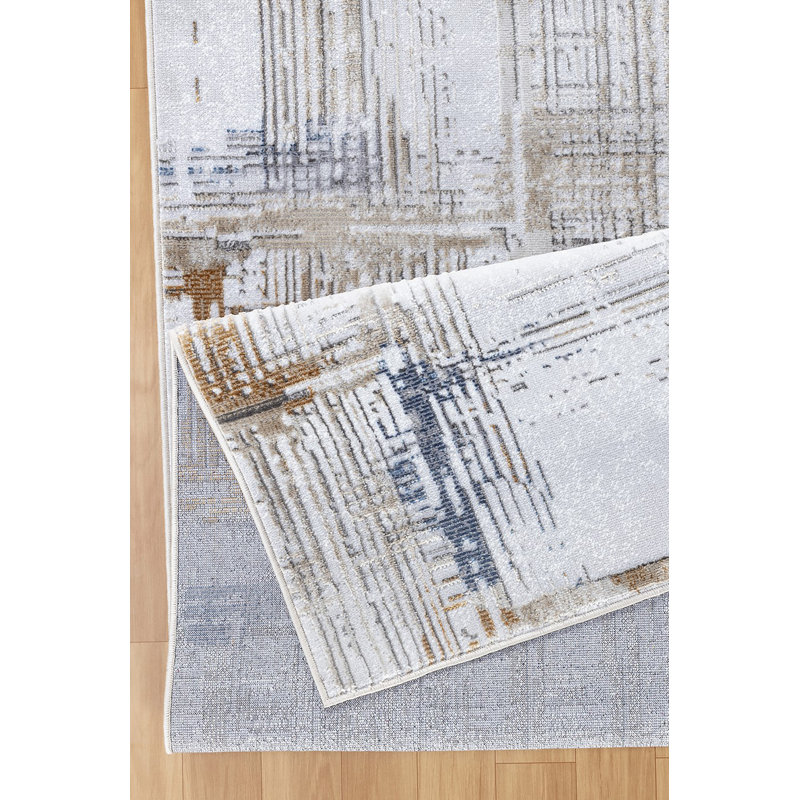 Tapis multicolore Textures, Rectangle 7 pi 10 po x 9 pi 10 po