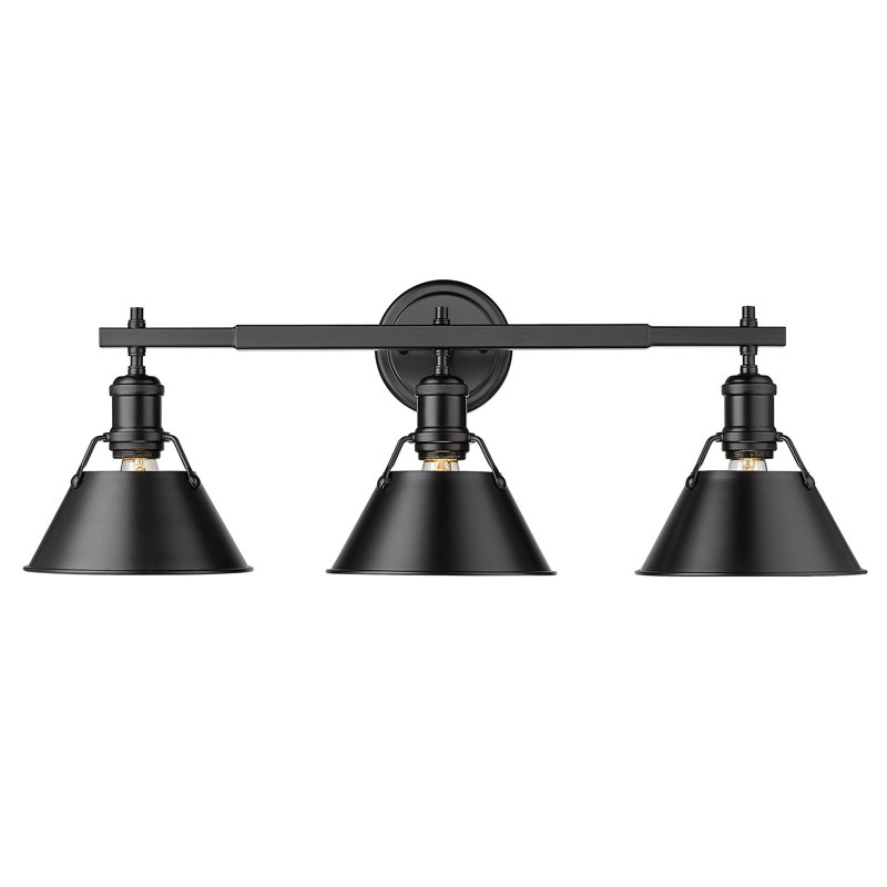 Luminaire à 3 lumières Felda, Noir mat, Noir mat