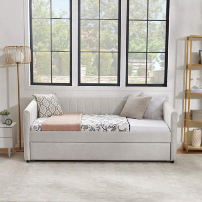 Upholstered Daybed With Trundle