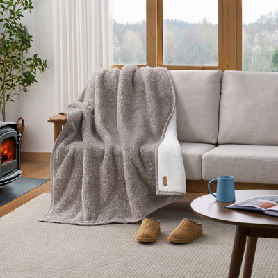 MELANGE SHERPA THROW