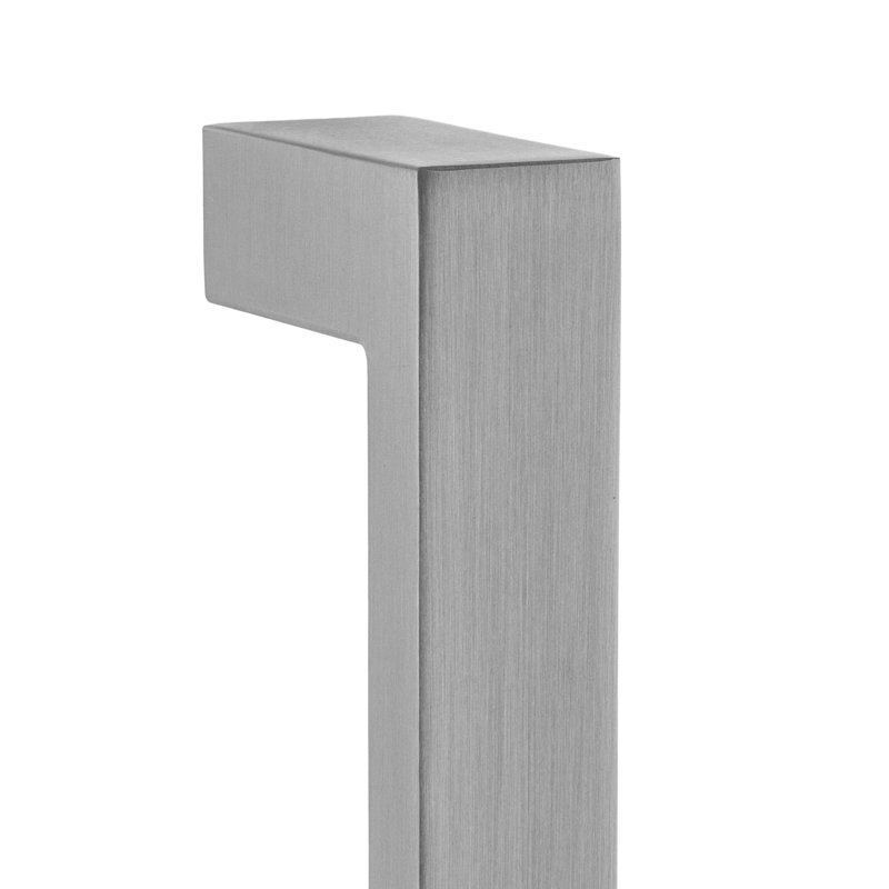 Poignée d’appoint en nickel satiné de 16 po Architectural Flat, 16", Nickel satiné