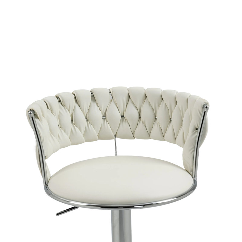 Ensemble de 2 tabourets de bar pivotants à hauteur de comptoir réglable avec repose-pieds pour cuisine, salle à manger 2PC / ENSEMBLE