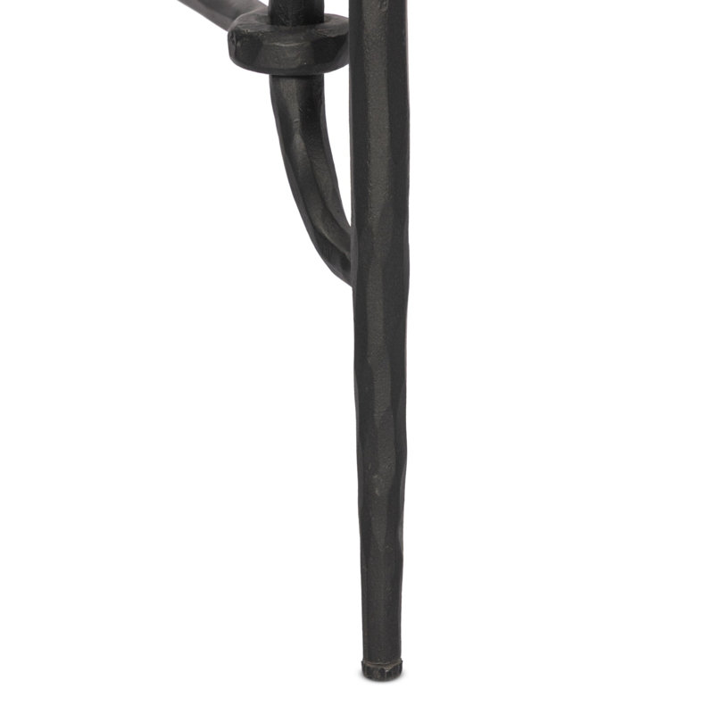 Babylon End Table-Hammered Gunmetal, 20" H x 22"W x 22" D