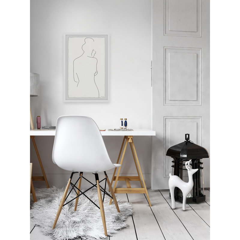 Body Sketch - Single Picture Frame Painting, 30 cm H x 20 cm W