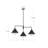Ireland 3 - Light Geometric Chandelier-88045311