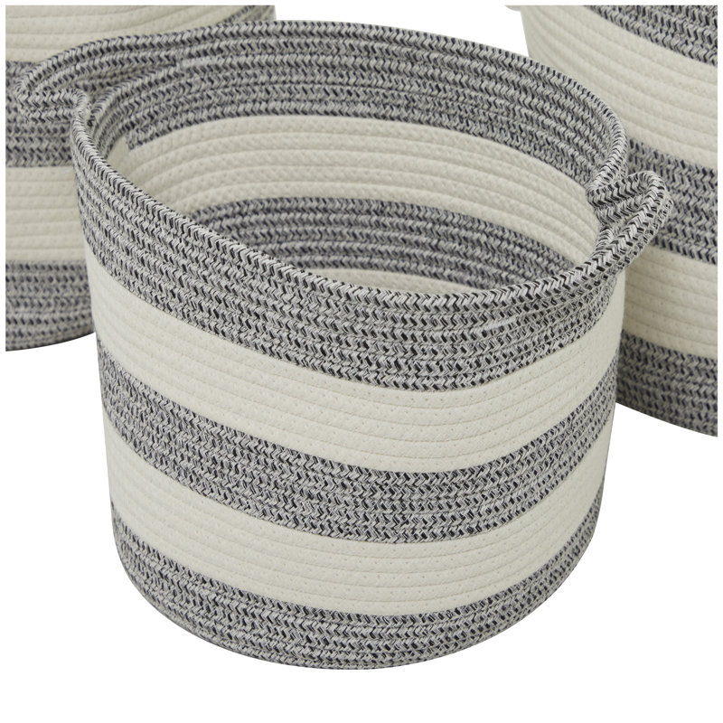 Ensemble de paniers en tissu 3 pièces