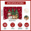 Hiver bonhomme de neige bonhomme de pain d'épice, ensemble de napperons de Noël, ensemble de 6 napperons pour la maison