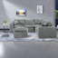 Canapé modulaire moderne en L avec repose-pieds Boucle, conception modulaire confortable pour le salon