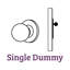 Grandeur Fifth Avenue Tall Plate Single Dummy with Fontainebleau Crystal Door Knob-269464413