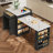 Extendable Island Console With Drawers, Double-Door Cabinet, And Open Shelving. Serves As Dining Table, Temporary Breakfast Bar, And Afternoon Tea Lounge
