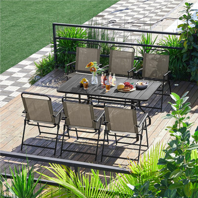 Folding Patio Dining Armchair