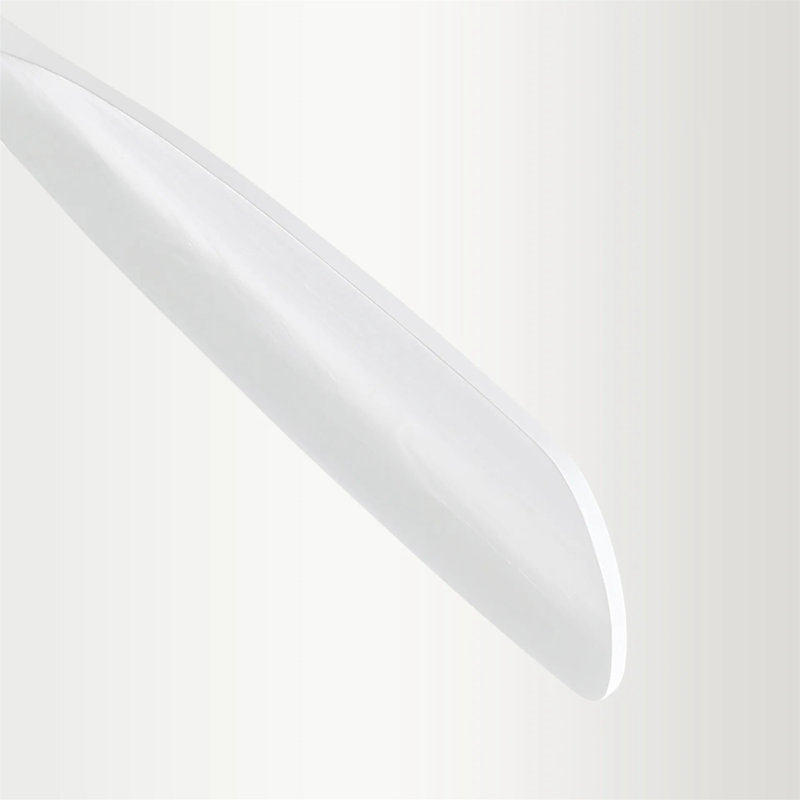 Ventilateur de plafond 48 pouces avec 3 lumières et ventilateur de plafond en bois, Blanc