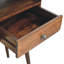 Console à trois tiroirs en bois