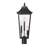 Barling 3 Light Outdoor Post Mount Fixture in Black-100157008