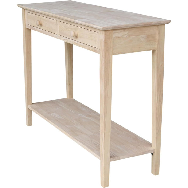 Solid  Server With Drawers And Shelf, Unfinished Diy Furniture For Custom Paint Or Stain
