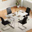 Minday Double Pedestal Dining Set-146178107-146766433-146766434