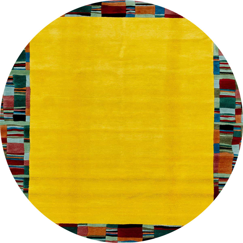 Abstract Indoor Rug, Round 6'