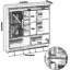 Armoire de salle de bain Farmhouse avec portes de grange coulissantes, armoire de rangement rustique à 3 niveaux avec tablettes réglables, armoire à pharmacie murale