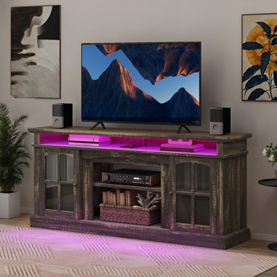 Larocco 65.7" W Farmhouse TV Stand with Power Outlet