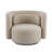 Elora Modern Swivel Accent Armchair With Lumbar Pillow And Metal Base-119691908