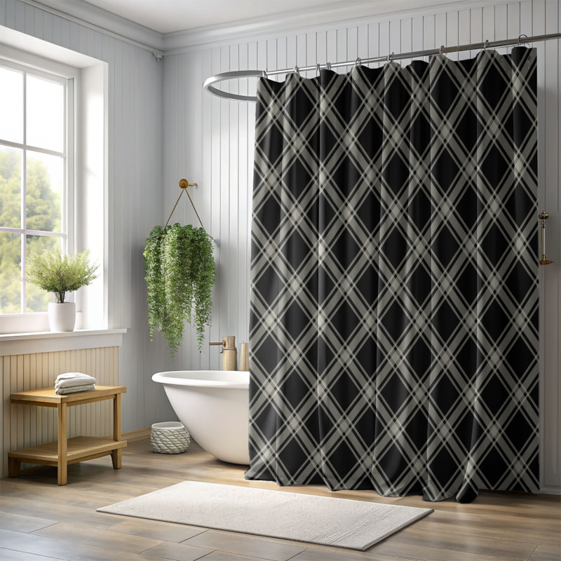 Rideau de douche Tan Lines - Premium, H 74 po x l 71 po