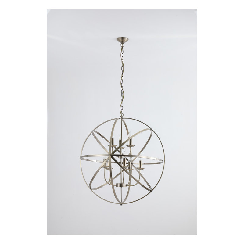 Colbey Chandelier, Antique Brass