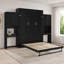 Lit escamotable avec bureau, coiffeuse et armoires-1447273064