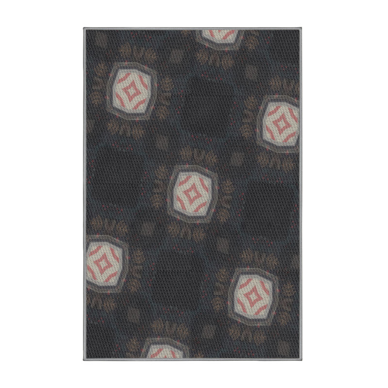 Geometric Indoor Rug, Rectangle 6' x 9'