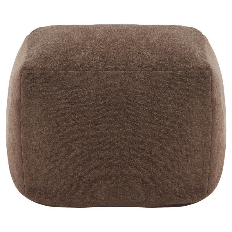 Pouf Inaki, Boucle brun foncé