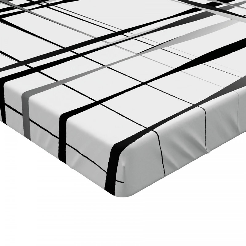 Microfiber Geometric Fitted Sheet, Twin XL Fitted Sheet