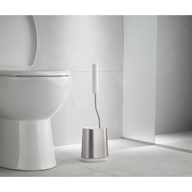 Flex Lite Toilet Brush with Steel Storage