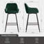 Lovington 71cm Velvet Bar Stools with Armrest-577405850