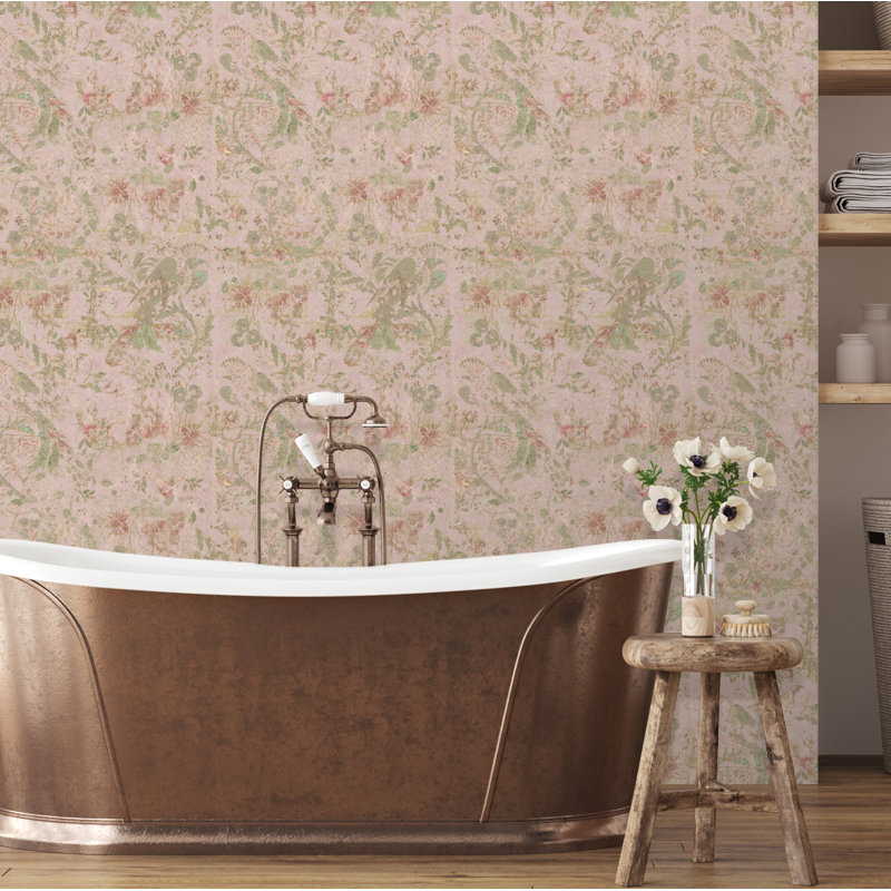 Yuki Osada Floral Double Roll, Muted Rose