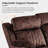 Zero Gravity Reclining Sofa with Adjustable Headrest and Drop Down Table-170495229