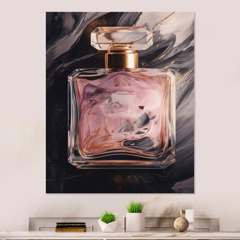 «Pink Perfume Couture», impression sans cadre sur métal, H 32 po x l 24 po x P 1 po