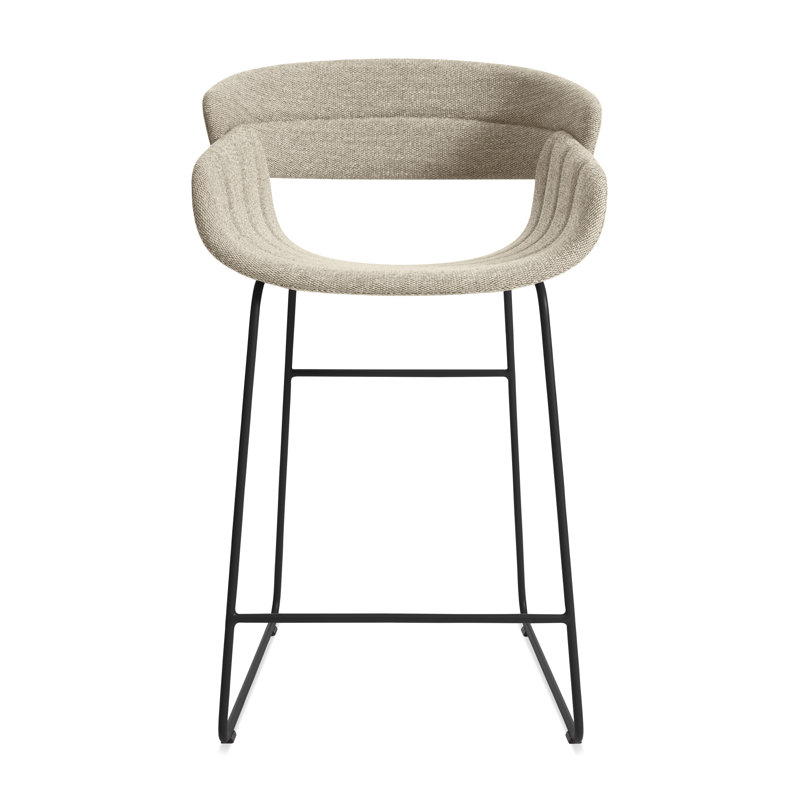 Racer Stool, Tait Stone Textured Basketweave, Counter Stool (25" Seat Height)